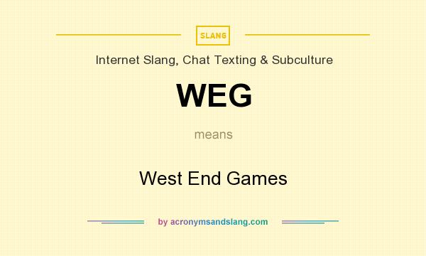 What does WEG mean? It stands for West End Games