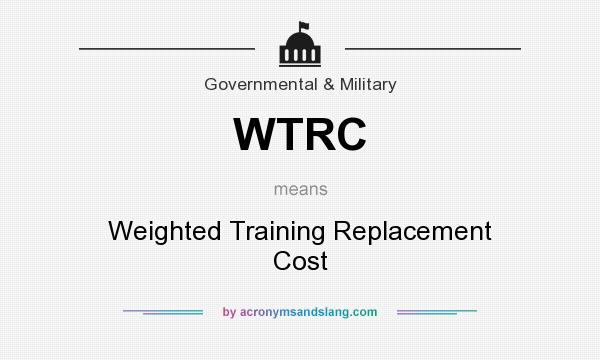 What does WTRC mean? It stands for Weighted Training Replacement Cost