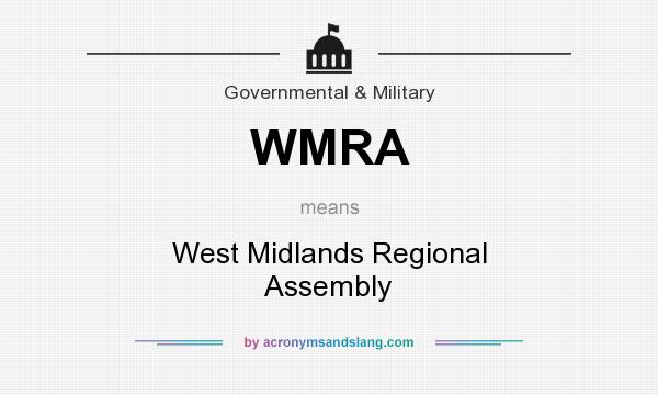 What does WMRA mean? It stands for West Midlands Regional Assembly