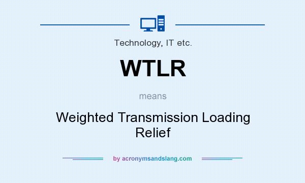 What does WTLR mean? It stands for Weighted Transmission Loading Relief