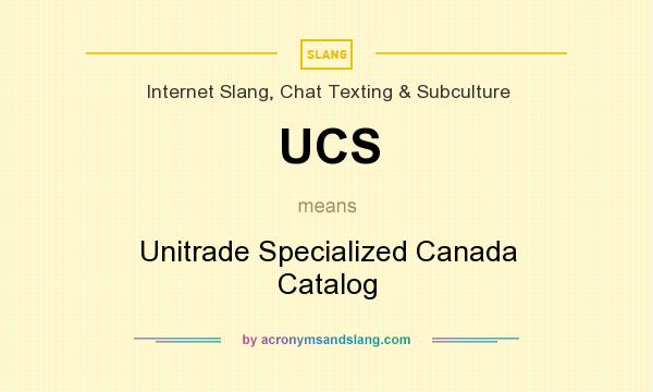 What does UCS mean? It stands for Unitrade Specialized Canada Catalog