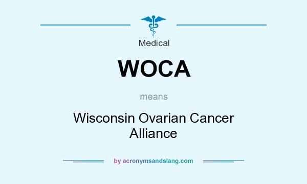 What does WOCA mean? It stands for Wisconsin Ovarian Cancer Alliance