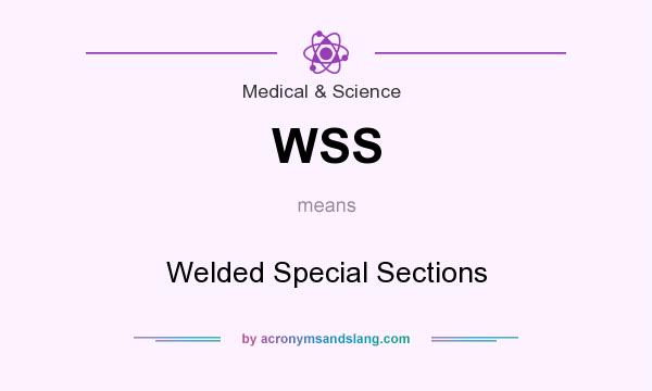 What does WSS mean? It stands for Welded Special Sections