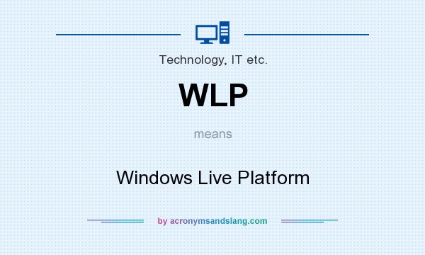 What does WLP mean? It stands for Windows Live Platform