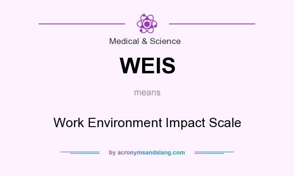 What does WEIS mean? It stands for Work Environment Impact Scale