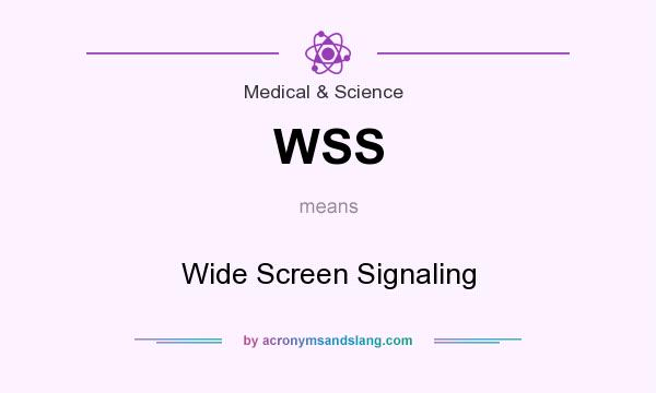 What does WSS mean? It stands for Wide Screen Signaling