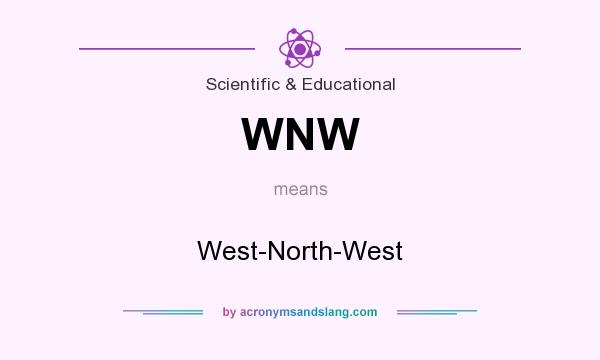 What does WNW mean? It stands for West-North-West
