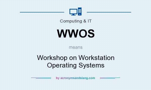 What does WWOS mean? It stands for Workshop on Workstation Operating Systems
