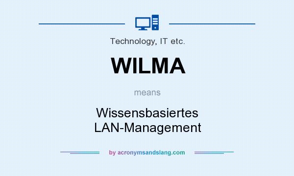 What does WILMA mean? It stands for Wissensbasiertes LAN-Management