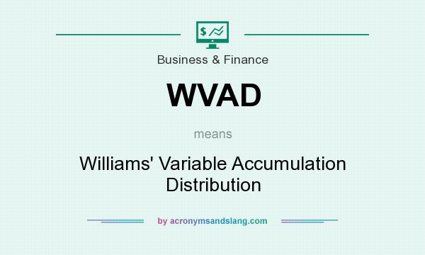What does WVAD mean? It stands for Williams` Variable Accumulation Distribution