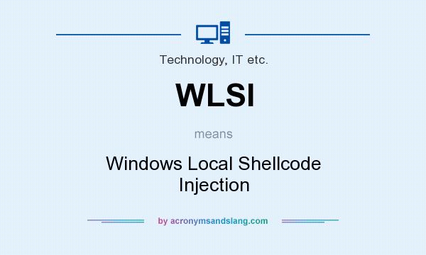 What does WLSI mean? It stands for Windows Local Shellcode Injection