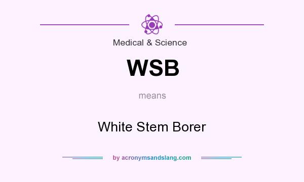 What does WSB mean? It stands for White Stem Borer
