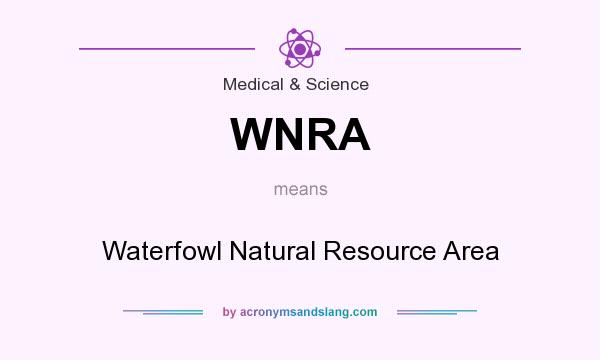 What does WNRA mean? It stands for Waterfowl Natural Resource Area