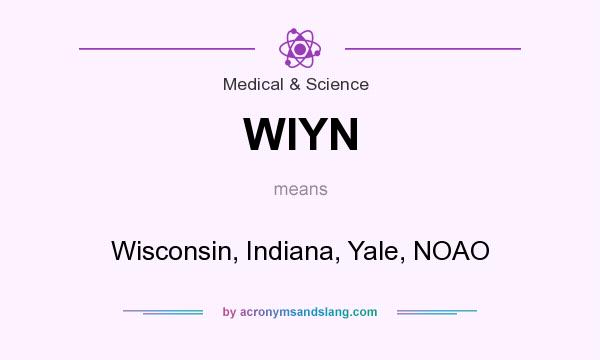 What does WIYN mean? It stands for Wisconsin, Indiana, Yale, NOAO