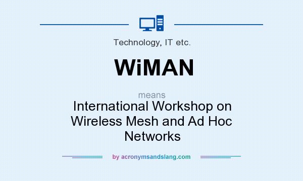 What does WiMAN mean? It stands for International Workshop on Wireless Mesh and Ad Hoc Networks