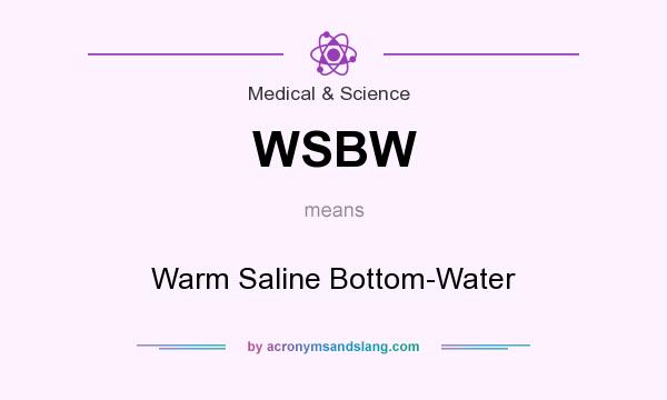 What does WSBW mean? It stands for Warm Saline Bottom-Water