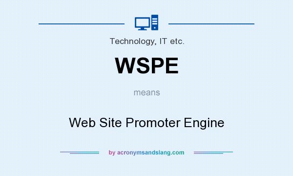 What does WSPE mean? It stands for Web Site Promoter Engine