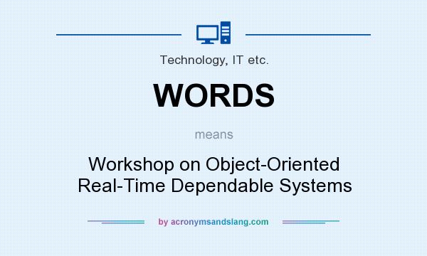 What does WORDS mean? It stands for Workshop on Object-Oriented Real-Time Dependable Systems