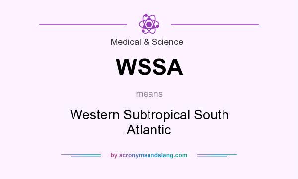 What does WSSA mean? It stands for Western Subtropical South Atlantic