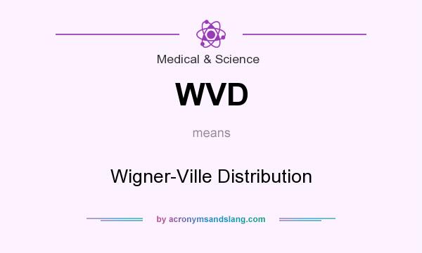 What does WVD mean? It stands for Wigner-Ville Distribution