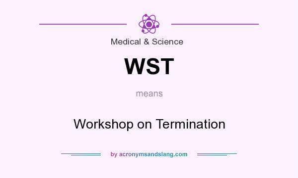 What does WST mean? It stands for Workshop on Termination