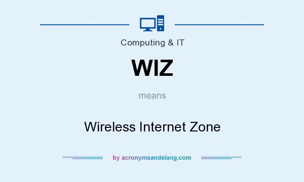 What does WIZ mean? It stands for Wireless Internet Zone