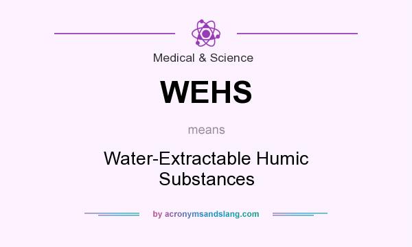 What does WEHS mean? It stands for Water-Extractable Humic Substances