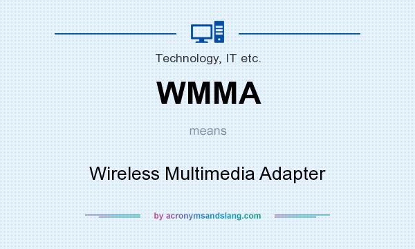 What does WMMA mean? It stands for Wireless Multimedia Adapter