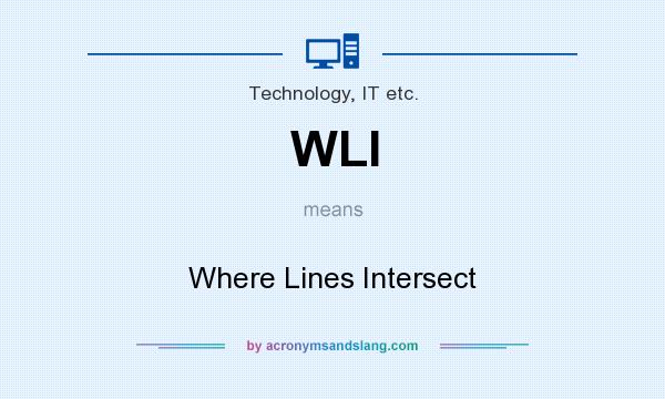 What does WLI mean? It stands for Where Lines Intersect
