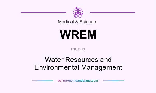 What does WREM mean? It stands for Water Resources and Environmental Management