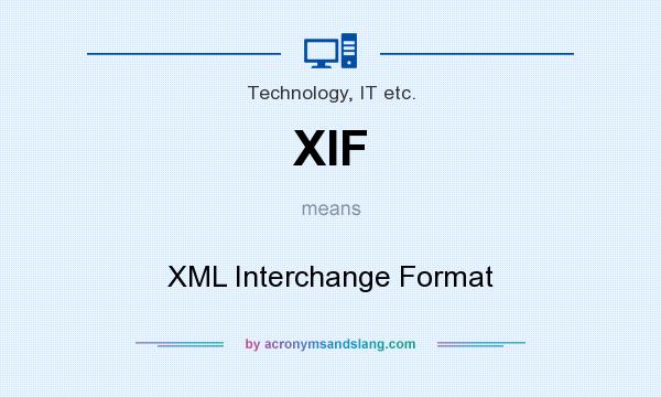 What does XIF mean? It stands for XML Interchange Format