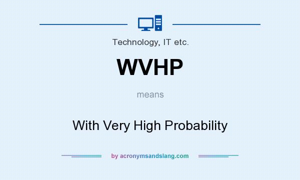 What does WVHP mean? It stands for With Very High Probability