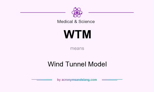 What does WTM mean? It stands for Wind Tunnel Model
