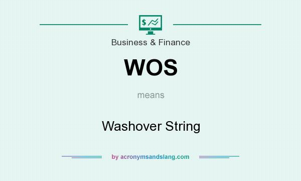 What does WOS mean? It stands for Washover String