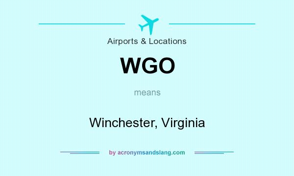 What does WGO mean? It stands for Winchester, Virginia