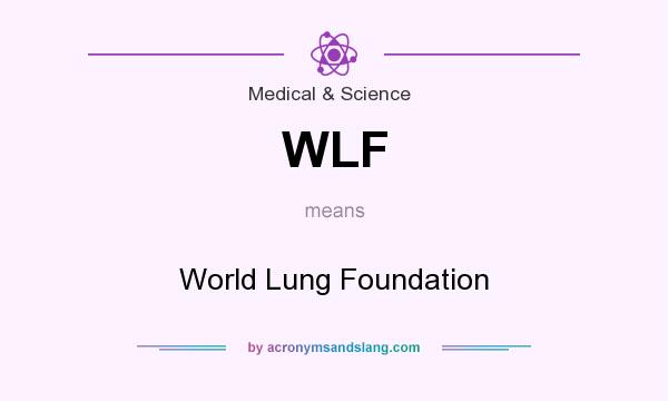 What does WLF mean? It stands for World Lung Foundation