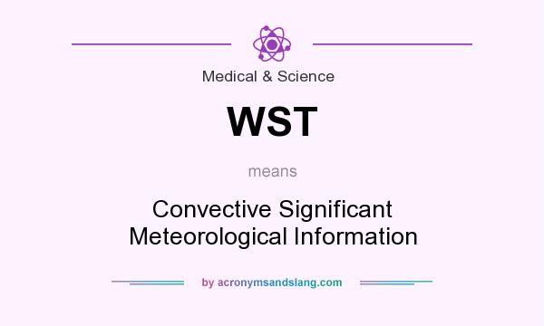 What does WST mean? It stands for Convective Significant Meteorological Information
