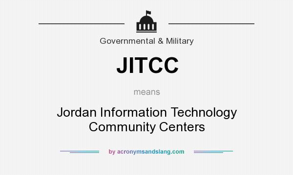 What does JITCC mean? It stands for Jordan Information Technology Community Centers