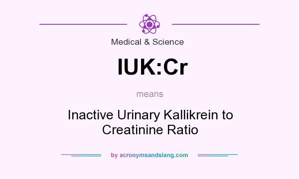 What does IUK:Cr mean? It stands for Inactive Urinary Kallikrein to Creatinine Ratio