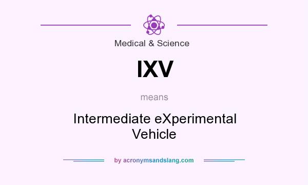 What does IXV mean? It stands for Intermediate eXperimental Vehicle