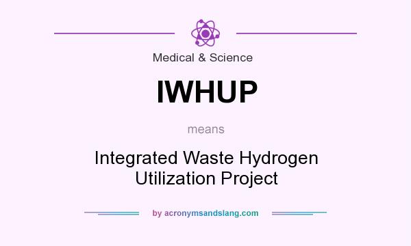 What does IWHUP mean? It stands for Integrated Waste Hydrogen Utilization Project