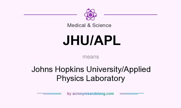 What does JHU/APL mean? It stands for Johns Hopkins University/Applied Physics Laboratory