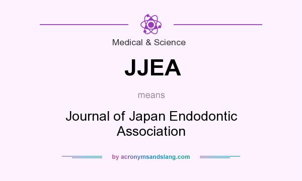 What does JJEA mean? It stands for Journal of Japan Endodontic Association