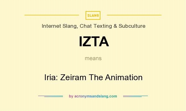 What does IZTA mean? It stands for Iria: Zeiram The Animation