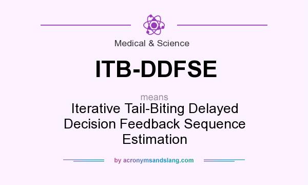 What does ITB-DDFSE mean? It stands for Iterative Tail-Biting Delayed Decision Feedback Sequence Estimation
