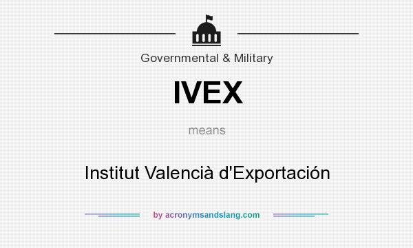 What does IVEX mean? It stands for Institut Valencià d`Exportación