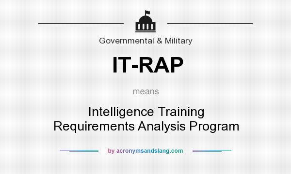What does IT-RAP mean? It stands for Intelligence Training Requirements Analysis Program