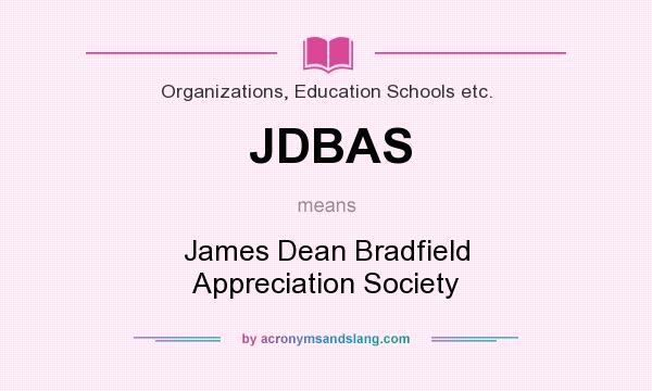 What does JDBAS mean? It stands for James Dean Bradfield Appreciation Society