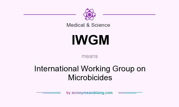 What does IWGM mean? It stands for International Working Group on Microbicides