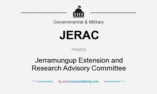 What does JERAC mean? It stands for Jerramungup Extension and Research Advisory Committee